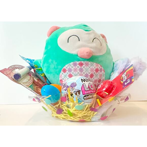 Girls Hug Fun Plush Easter Arrangement, Easter Basket, Easter Fillers - Picture 1 of 6